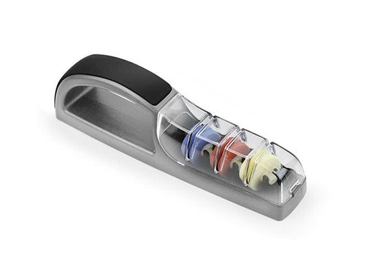 Global Minosharp Plus 3 Stage Sharpener, Black/Gray