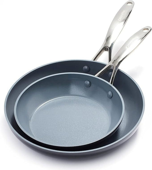 GreenPan Valencia Pro Non-Stick Fry Pan Two-Piece Set  - 8" & 10"