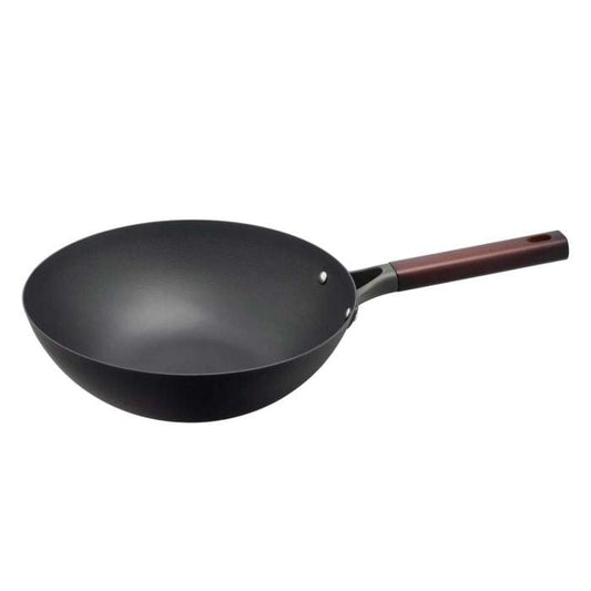 Helen's Asian Kitchen Deluxe Pre-Seasoned Carbon Steel Wok 12"