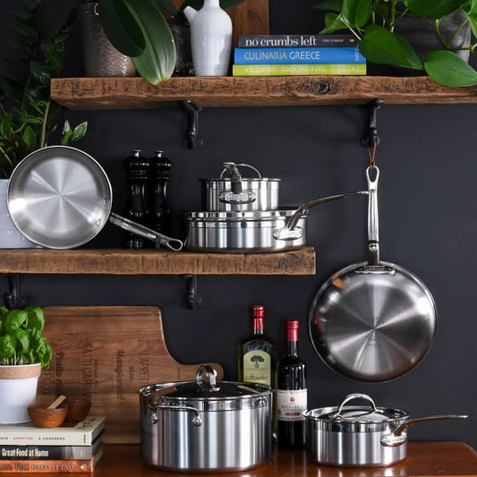 Hestan ProBond Brushed Clad Stainless Steel, 10-Piece Set