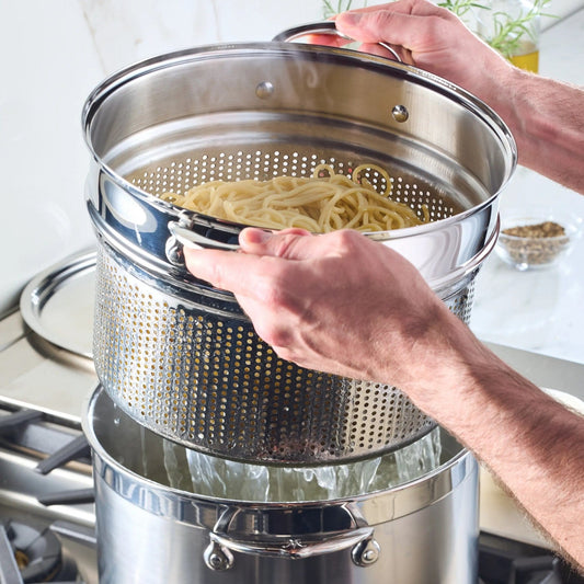 Hestan Provisions Stainless Steel Pasta Insert, 8 Quart