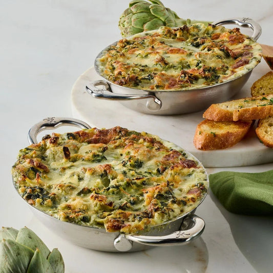Hestan Provisions Stainless Steel - Small Oval Au Gratin Set - 2-piece - 6.5" x 5.5"