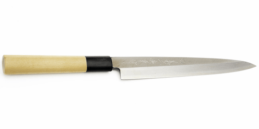 Kikuichi Cutlery - WH Series Elite Warikomi Gold Ho-wood Yanagi 24cm - Traditional Japanese Knives & Cutlery