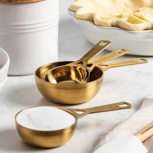 Le Creuset Measuring Cups, Gold - Set of Four
