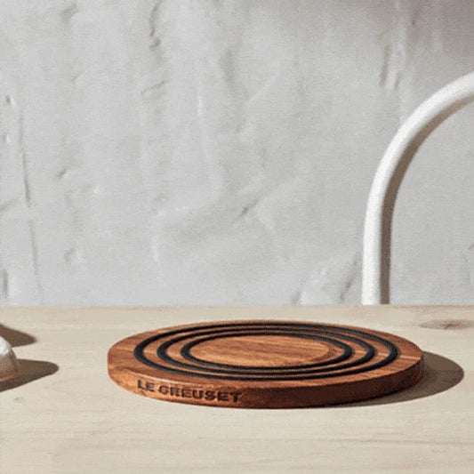 Le Creuset Round Magnetic Wooden Trivet