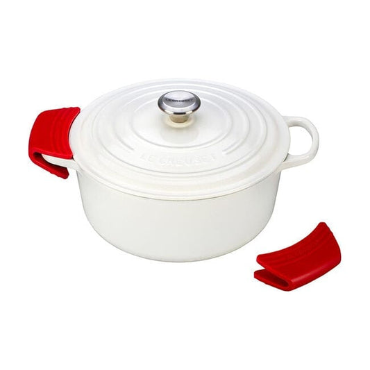 Le Creuset Silicone Handle Grips - Set of Two - Cerise