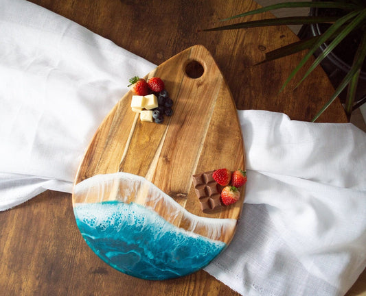 Lynn & Liana Rain Drop Board, Ocean Vibes - 11" x 16"