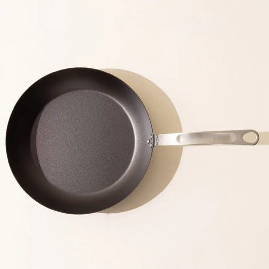 Made In Pre-seasoned Carbon Steel Fry Pans- Induction Compatible - Lifetime Warranty - 8", 10", 12"- Made in Sweden