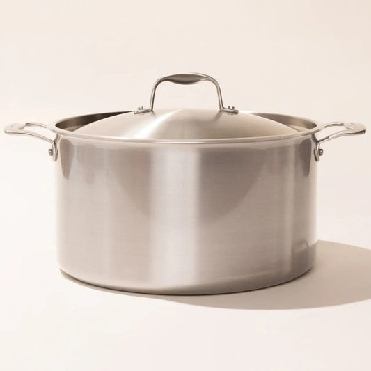 Made In 5-Ply Stainless Steel Stockpot with Lid, 12 Quart