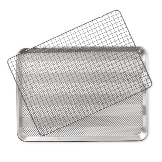 Nordic Ware Prism Half Sheet Pan with Oven-Safe Nonstick Grid - Made in USA
