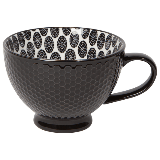 Now Designs by Danica Black Stamped Latte Mug - 14 oz