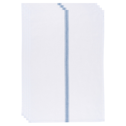 Now Designs by Danica Brooklyn Stripe Delft Blue Dishtowels - Set of 4