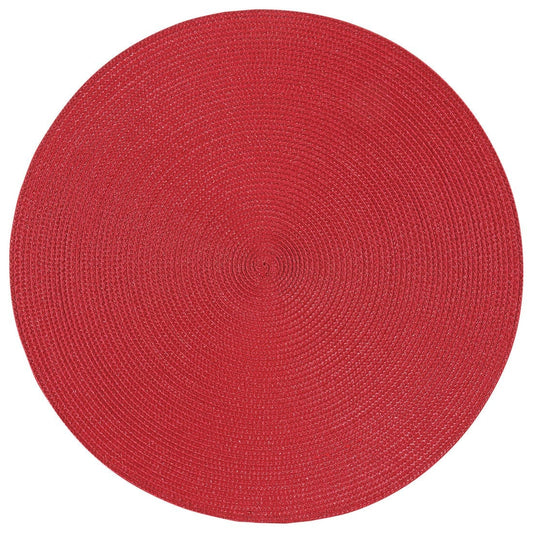 Now Designs by Danica Disko Chili Red Round Placemat - 15"