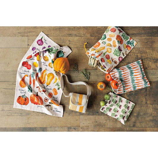 Now Designs by Danica Veggie Stand Printed Cotton Dishtowel