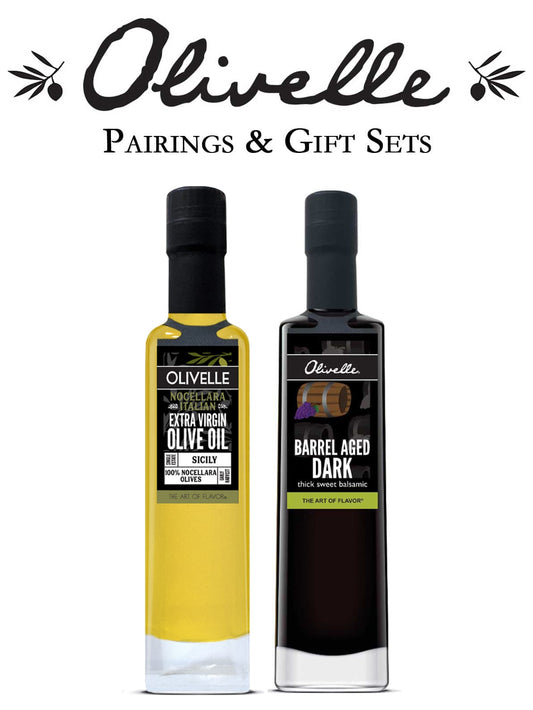 Olivelle Kalamata Greek Extra Virgin Olive Oil & Barrel Aged Balsamic Vinegar - Pairing 1
