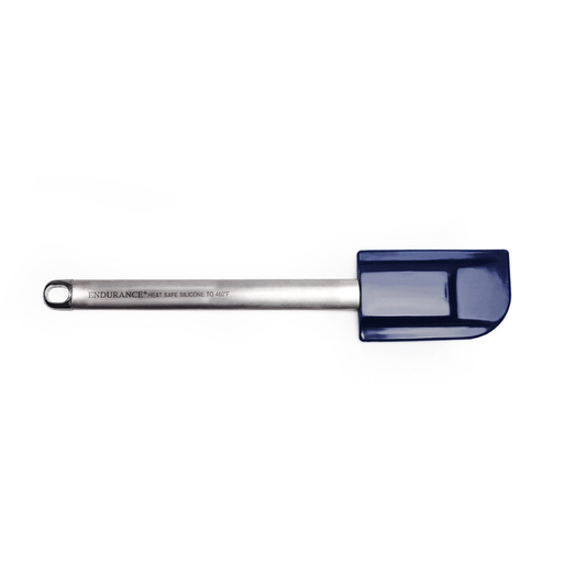 RSVP International Silicone Spatula with Stainless Steel Handle - Blue