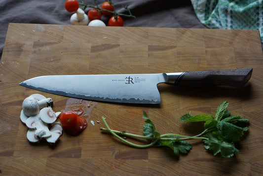 Ryda Knives A30 Damascus Steel Chef Knife, 8"