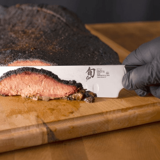 Shun Classic 12" Hollow Ground Brisket Knife with Saya
