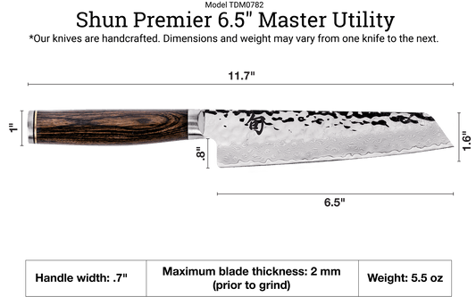 Shun Premier Master Utility Knife, 6.5"