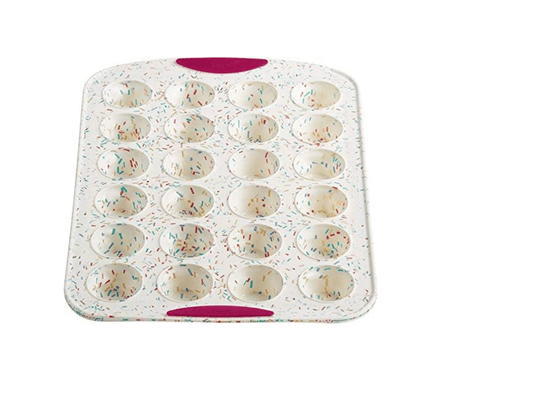 Structure Silicone Mini Muffin Pan 24ct Confetti
