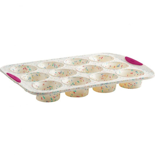 Structure Silicone Muffin Pan 12ct Confetti
