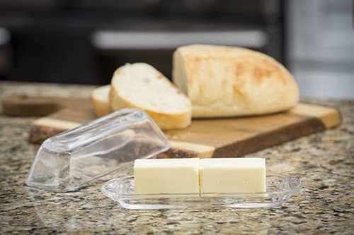 Tablecraft Glass Butter Dish
