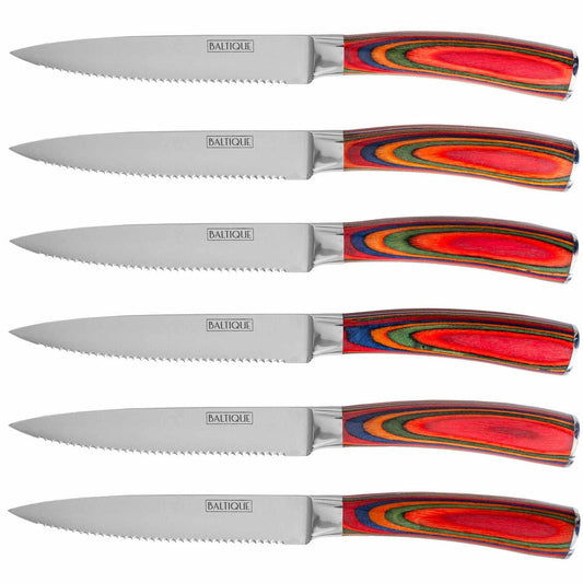 Totally Bamboo Baltique Marrakesh Steak Knife Set, 6 Piece