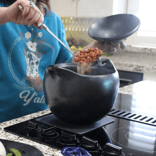 Authentic Chamba Traditional Collection 4-Piece Gift Set - Black Clay Essentials for Home Chefs - Stovetop & Oven Safe – Handmade in Colombia
