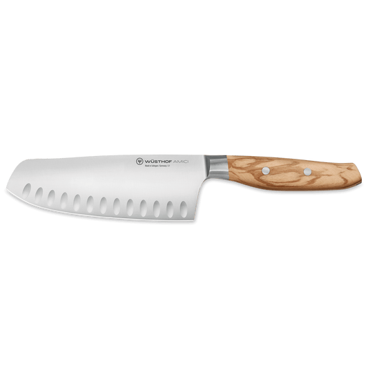 Wusthof Amici Santoku Hollow Edge Knife, 7"